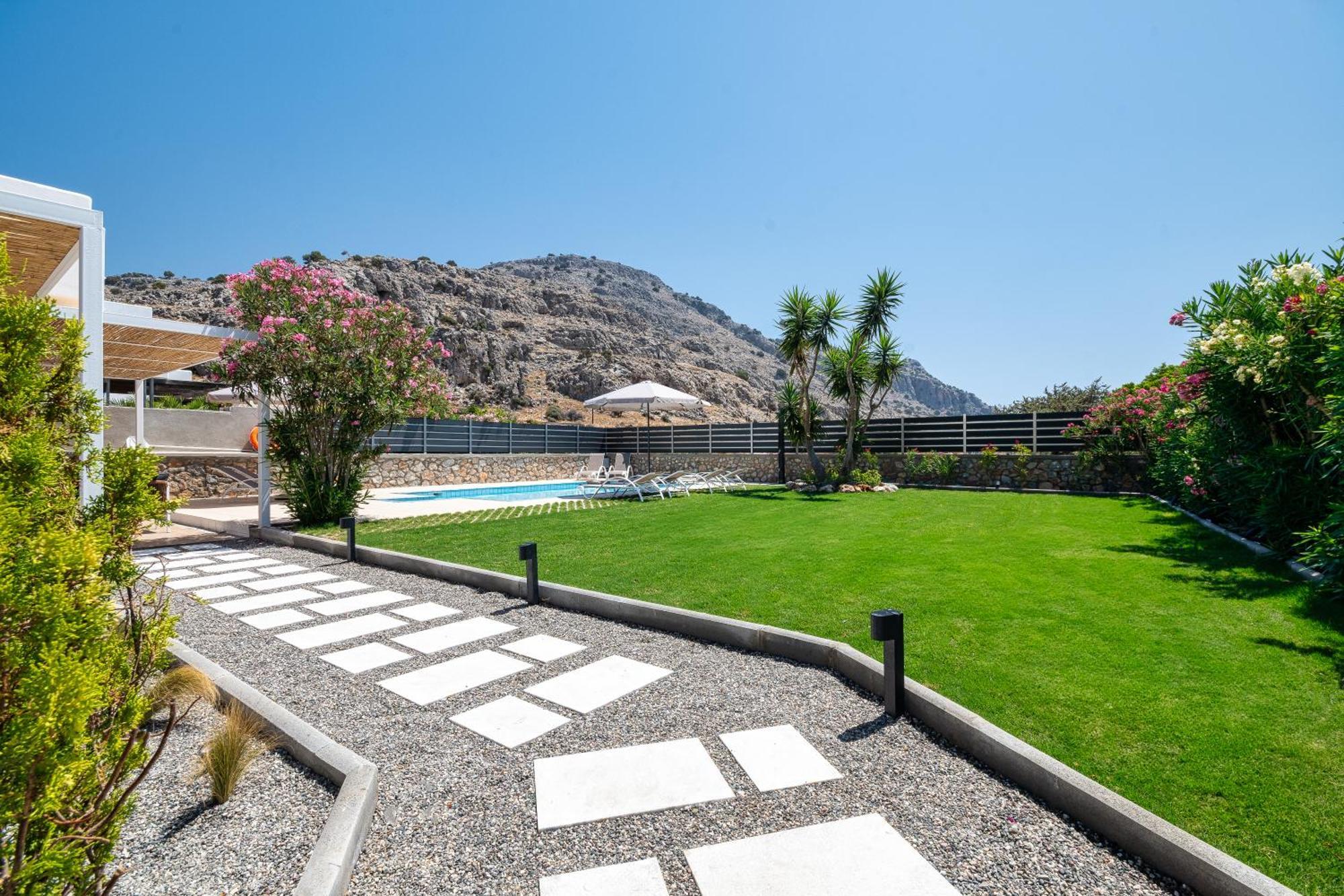 Villa Mariani II - In Lothiarika, Newly Renovated June 2024, Private Pool, Lindos 10 Min, Beach 120M Lardos Exterior foto